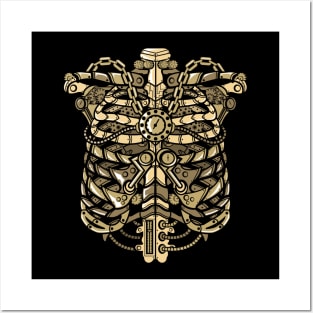 Steampunk Ribcage Posters and Art